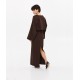 Brown blouse with round neckline Brown blouse with round neckline