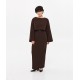 Brown blouse with round neckline Brown blouse with round neckline