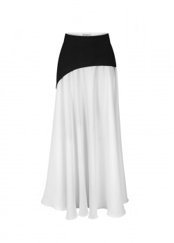 Skirt with peplum